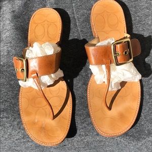 Coach Leather Sandals size 10